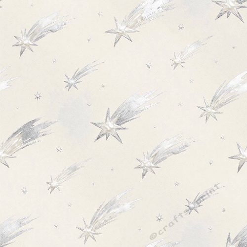 8K Watercolor Seamless Pattern Silver Shooting Stars