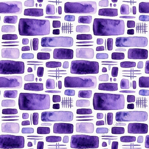 Purple Watercolor Geometric Shapes Abstract Pattern 1024x1024 JPEG