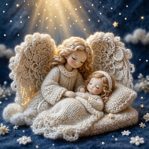 Crochet Angels Heavenly Light Art