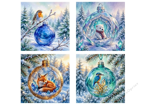 Winter Bauble Wildlife Craft Paper Kit