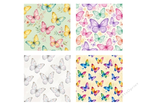 Pastel Butterfly Seamless Paper Kit