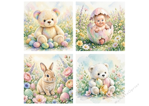 Easter Baby & Bunny Craft Paper Kit