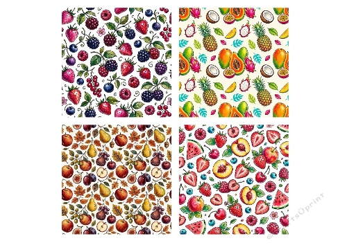 Fresh Fruit Seamless Craft Paper Kit