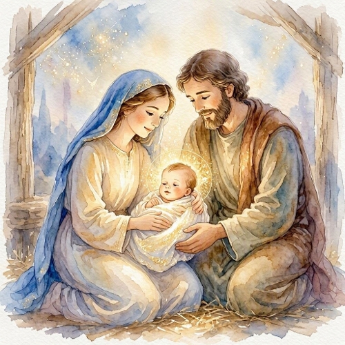 Nativity Holy Family Scene Craft Paper