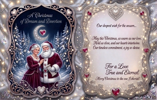 Romantic Christmas Couple Card 