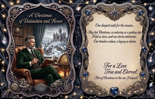 Distinguished Christmas Gentleman Card