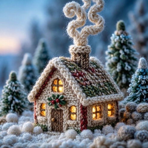 Wool Golden Forest – Shimmering Golden Lights & Peaceful Christmas Glow