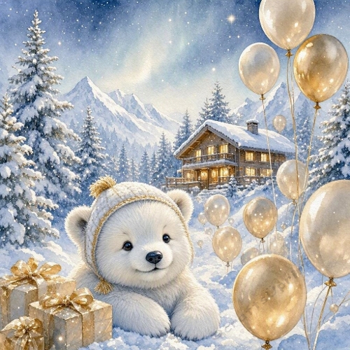 Wool Golden Forest – Shimmering Golden Lights & Peaceful Winter Fantasy