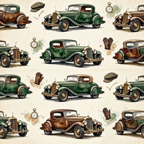 Vintage Gentlemen Driving Accessories Craft Kit