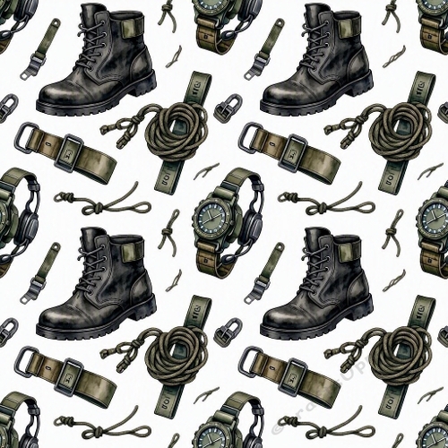 Tactical Military Gear Seamless Craft Paper