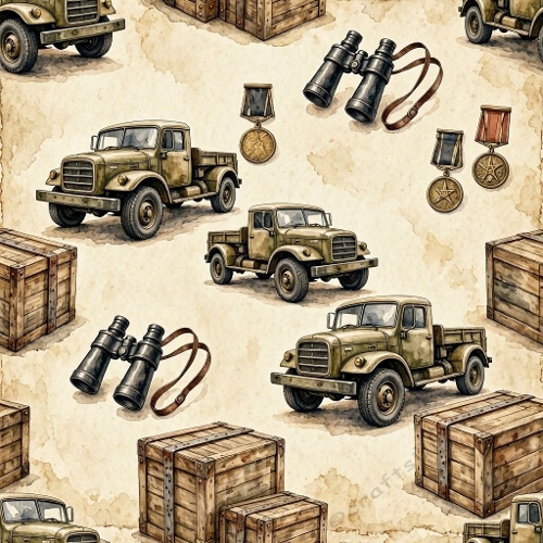 Vintage Military Truck Craft Kit