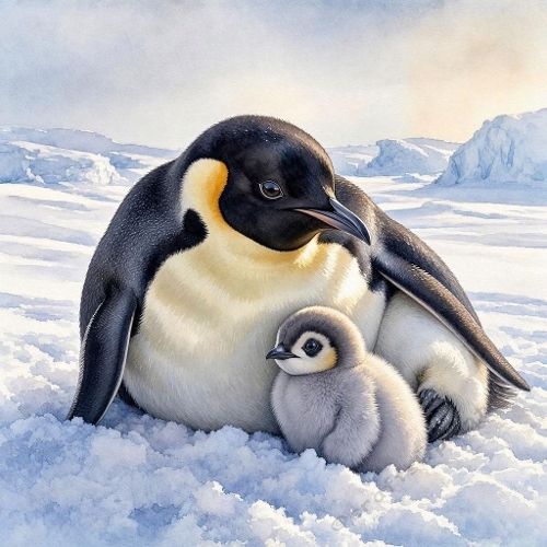 Emperor Penguin Family Craft Kit