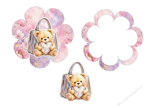 Cute Teddy Bear 3D Decoupage Card Kit