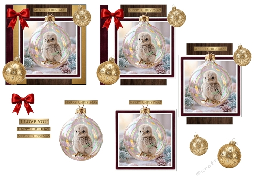 Baby Chick Bauble 3D Decoupage Kit