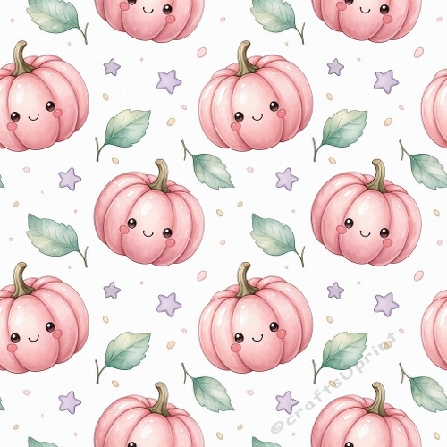 Pastel Pumpkin Watercolor Craft Paper