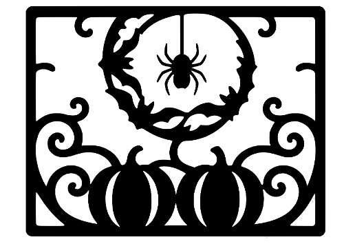 Halloween Spider Silhouette Cut File Paper