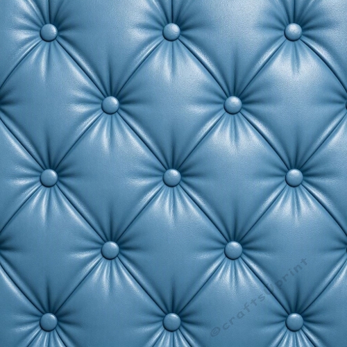 Light Blue Tufted Leather Seamless Digital Paper  
