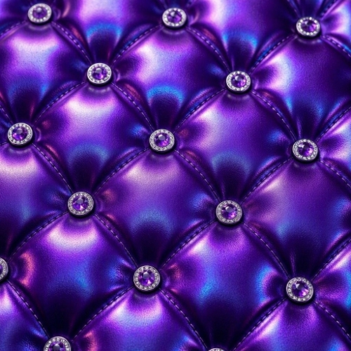 Purple Metallic Tufted Leather Digital Paper