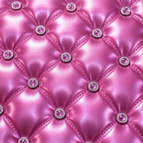 Pink Metallic Tufted Leather Digital Paper