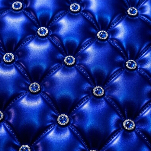  Blue Metallic Tufted Leather Digital Paper