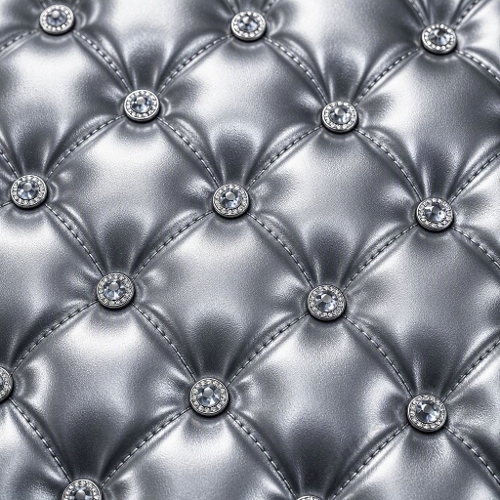 Silver Metallic Tufted Leather Digital Paper