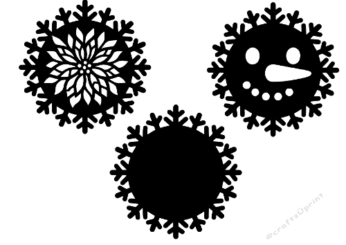 Snowflakes Silhouette Cutting Files Kit – SVG & Craft Use