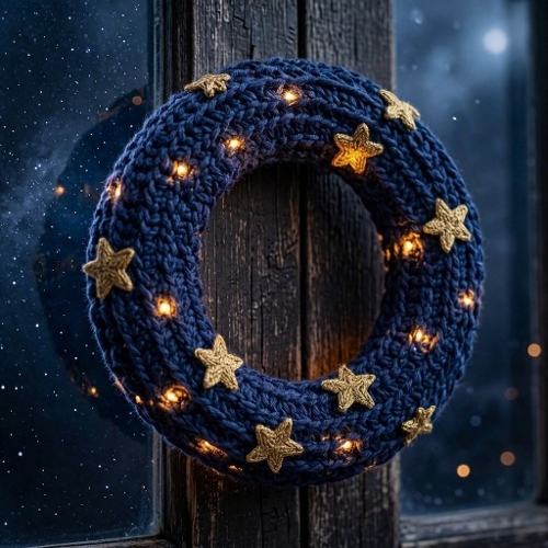 Christmas Star Wreath – 1024×1024 JPEG