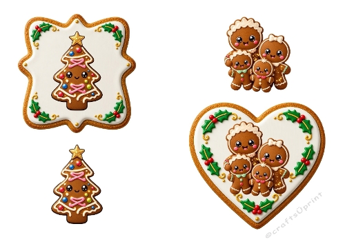 3D Gingerbread Cookie Card – Festive Holiday Treats
