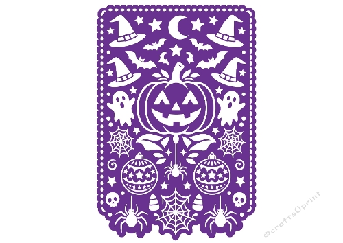 Halloween Cutting File – Pumpkin, Ghosts, Bats & Spooky Icons (SVG & Silhouette)