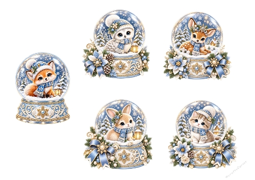 Winter Wishes Snow Globes