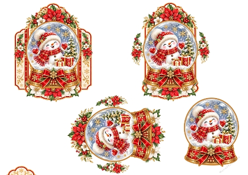 Christmas Snowman Globes