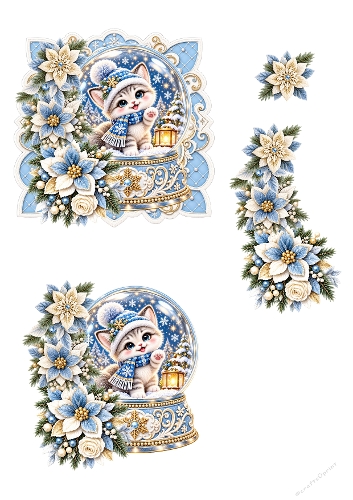 Winter Wishes Kitten