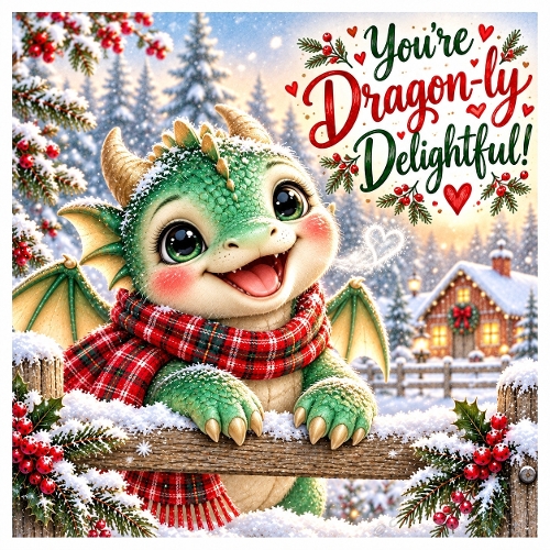 dragon christmas