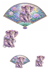 3D Elephant Pop-Up Card Design – Floral Fantasy Printable