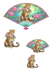 3D Leopard Pop-Up Card Design – Floral Fantasy Jungle Printable