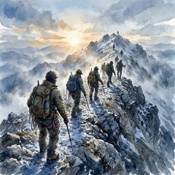 cup1464706_135667 - Mountain Soldiers Summit Ridge Craft Paper