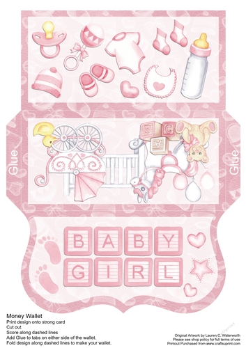 Baby Girl Money Wallet