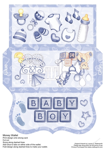Baby Boy Money Wallet