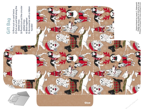 Christmas Canines Bag - Large