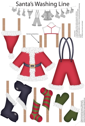 Santas Washing Line Bunting