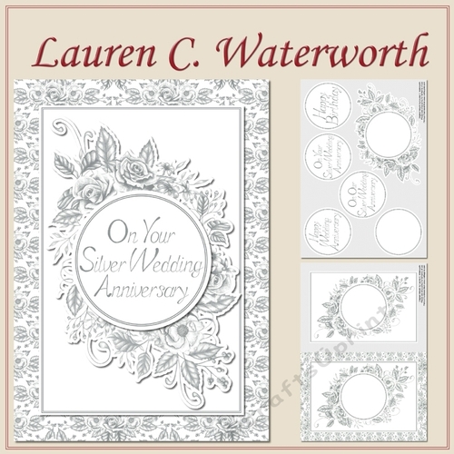 Floral Silver Wedding Anniversary 