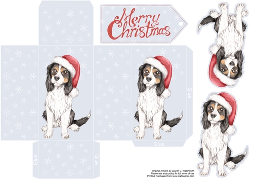 Christmas Cavalier King Charles Spaniel
