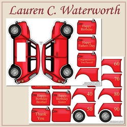 Mini Car Shaped Card