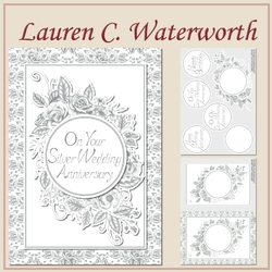 Floral Silver Wedding Anniversary 