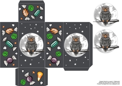 Halloween Trick or Treat Box: Owl