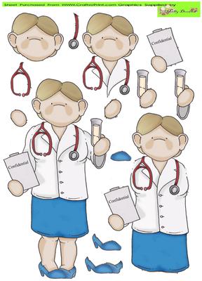 Female Doctor Doodles