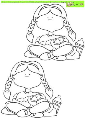 Baby Doodles Digital Stamp