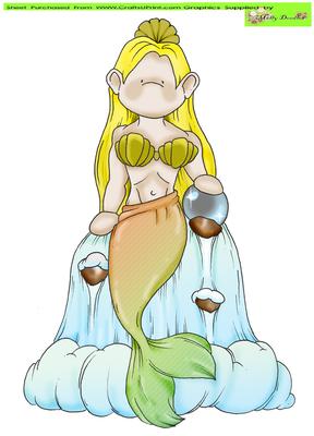 Mermaid Pearl Doodles Large Image