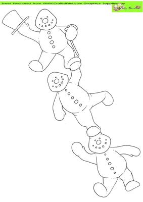 Snowman Tower Doodles Digital Stamp