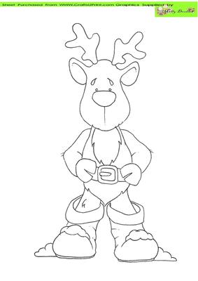 Santas Boots Doodles Digital Stamp